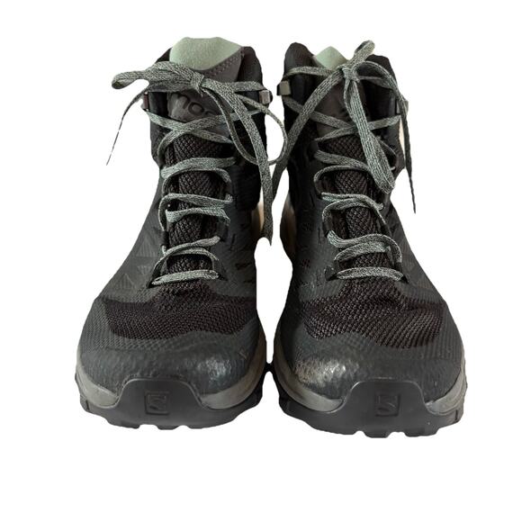 Salomon Women's Outline Mid GTX Waterproof Hiking Boots Black 404844 US Size 11 - Picture 1 of 13